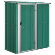 Casetta da giardino cabina ripostiglio casetta da esterno robusta casetta per attrezzi 180,5 x 97 x 209,5 cm acciaio zincato verde 02_0022346