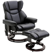 Poltrona Massaggiante Relax con Poggiapiedi ¨C Zephmum ¨C Similpele Grigio 79x82x101 cm