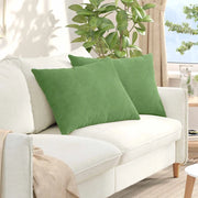 Cuscini da Divano 2 pz-Set di 2 Cuscini per Sofa Verde chiaro 70 x 50 cm