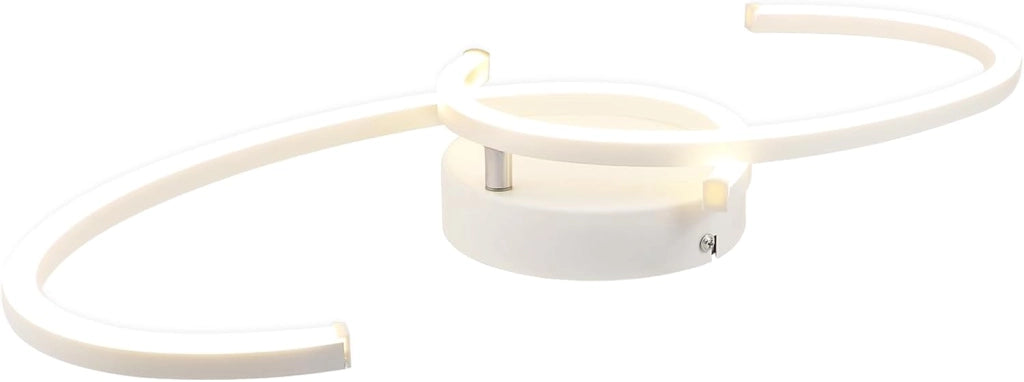 ZMH Lampada da soffitto plafoniera LED moderna 24W 3000K luce calda per soggiorno camera letto