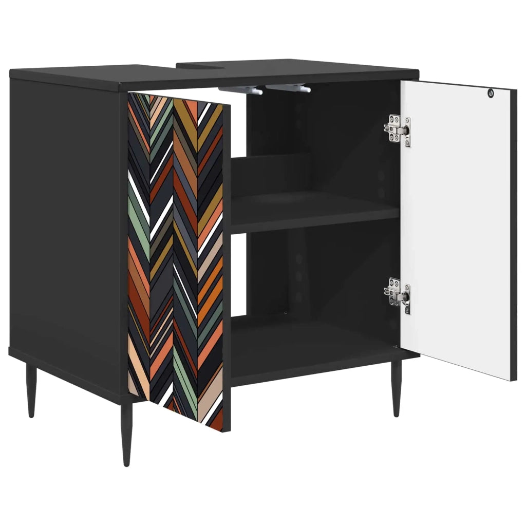 Mobile da Bagno OMMEN Rovere Nero 60 x 40 x 61 cm 8007419