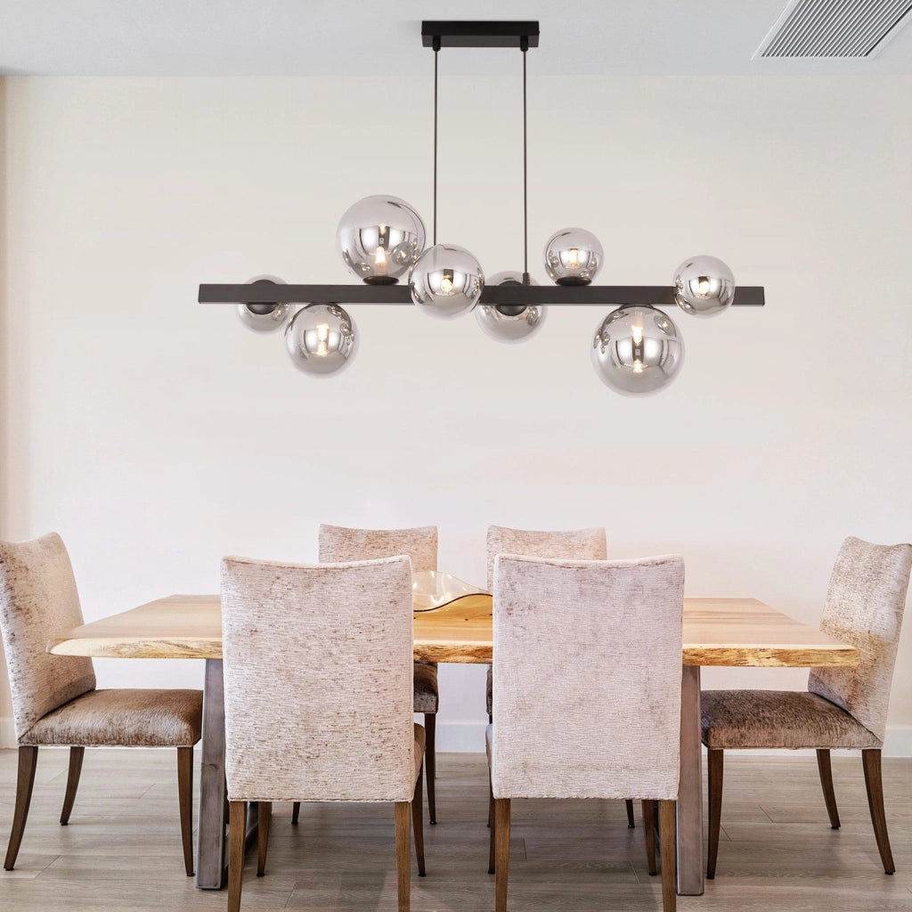 Lampada a sospensione ZMH tavolo da pranzo lampada a sospensione soggiorno sospensione G9 sospensione 8 fiamme