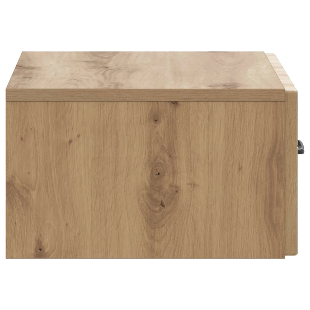 Mobiletto da notte a muro Rovere Artigianale 49 x 34,5 x 20 cm 898973