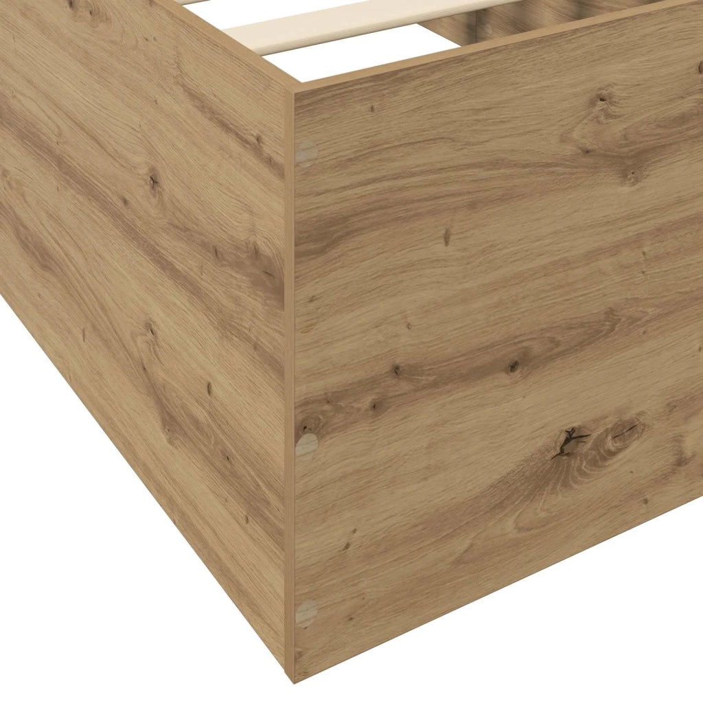 Struttura letto a pavimento Rovere Artigianale 80 x 200 cm 3429540