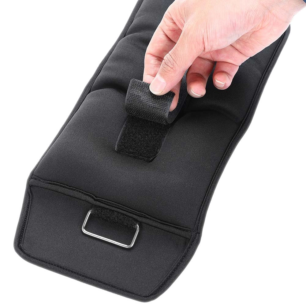 Set 2 Pesi Polsi e Caviglie 2 kg Allenamento Palestra Aerobica Fitness Nero