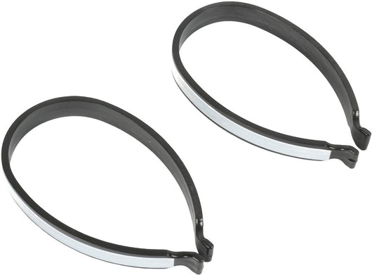 Coppia fascia ferma pantaloni ciclista dettagli riflettenti