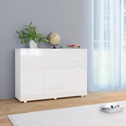 Credenza-Buffet-Armadio da cucina Bianco Lucido 107x35x80,5 cm