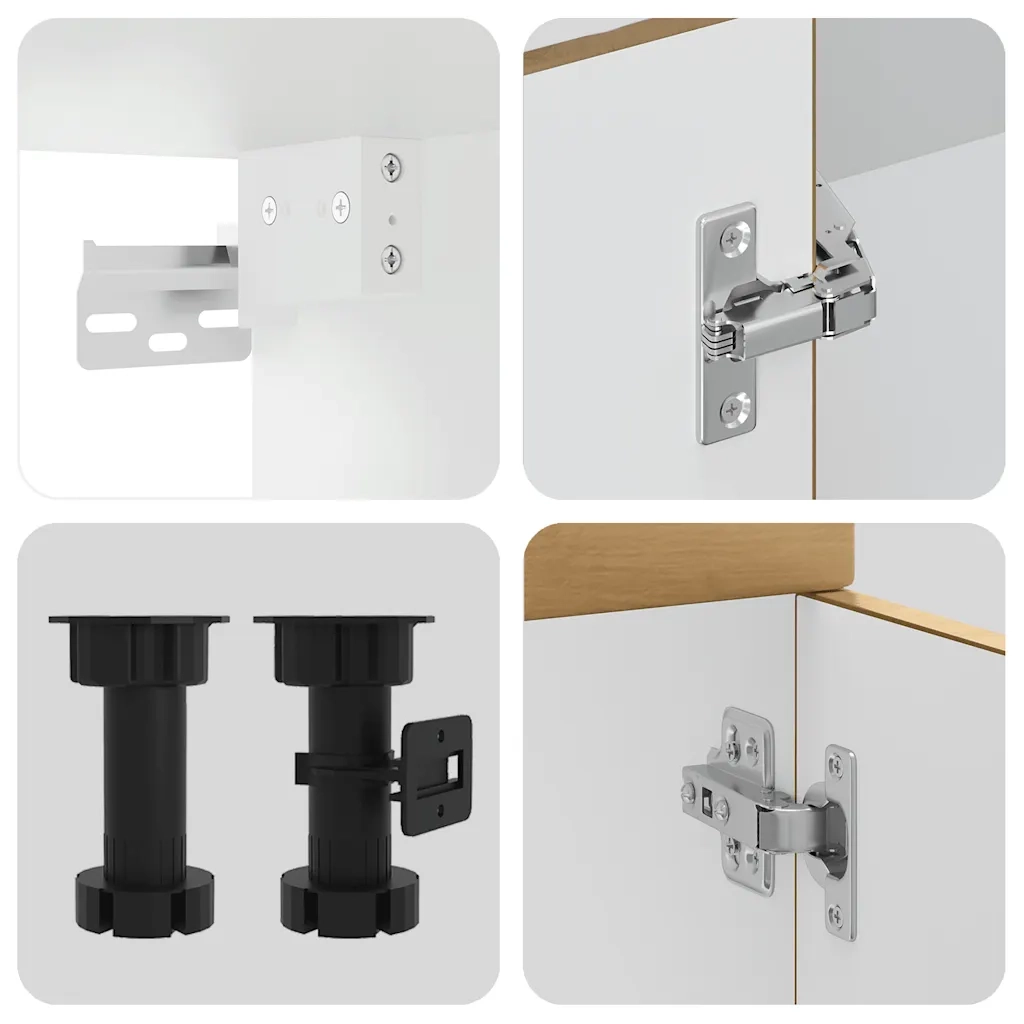 Set Mobili da Cucina 8 pz Kalmar Rovere Artigianale Truciolato 3314800