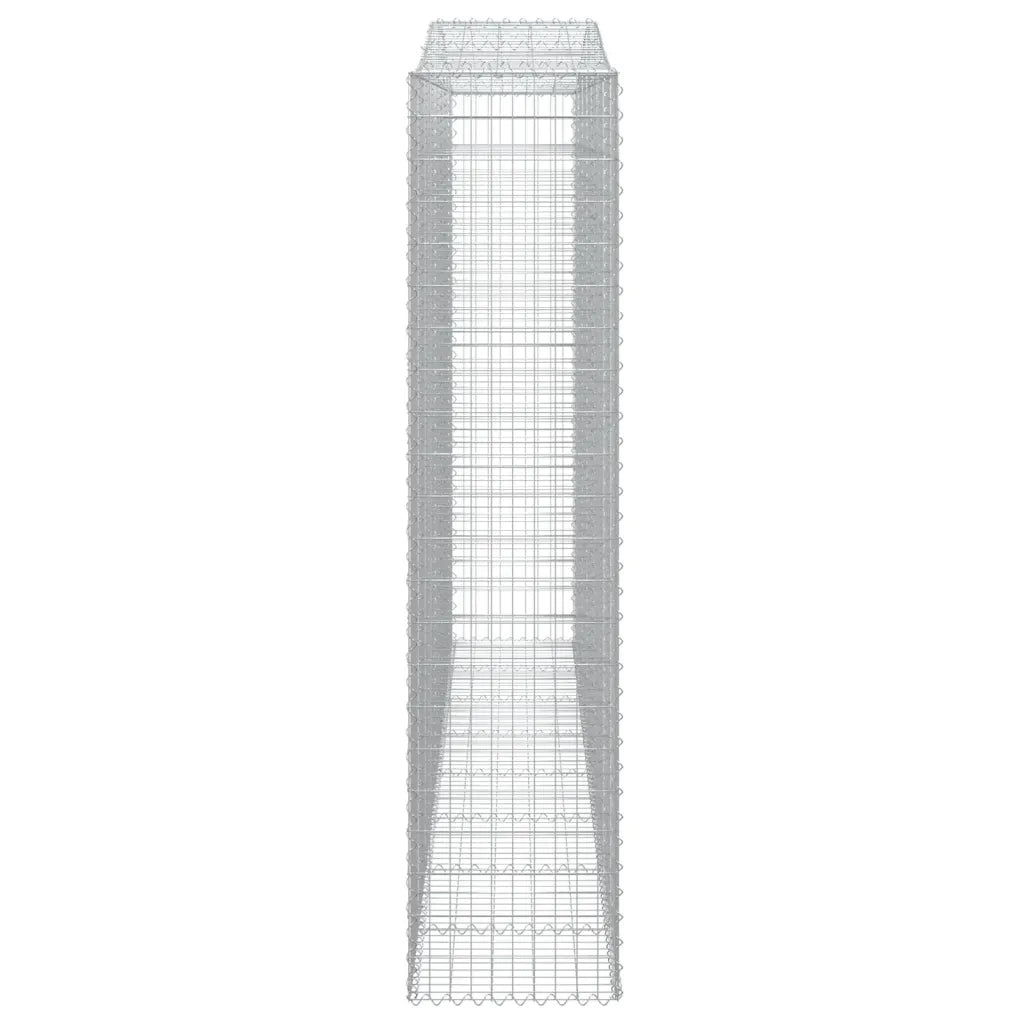 Cesti Gabbioni ad Arco 5 pz 400x50x220/240 cm Ferro Zincato 3146037