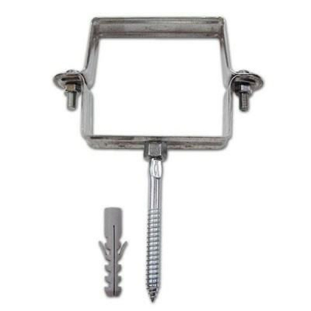 Collare zincato quadrato con tas sello testa di moro 100x100 b01l