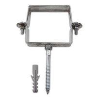 Collare zincato quadrato con tas sello testa di moro 100x100 b01l