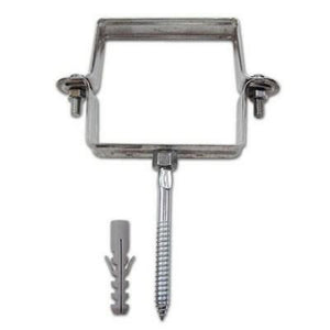 Collare zincato quadrato con tas sello testa di moro 100x100 b01l