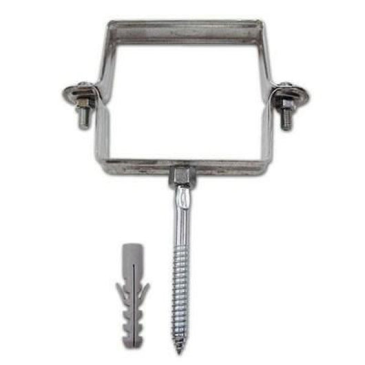 Collare zincato quadrato con tas sello testa di moro 100x100 b01l