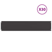 Bordure per Prato 30 pz Nere Acciaio Laminato a Freddo CFW6973615
