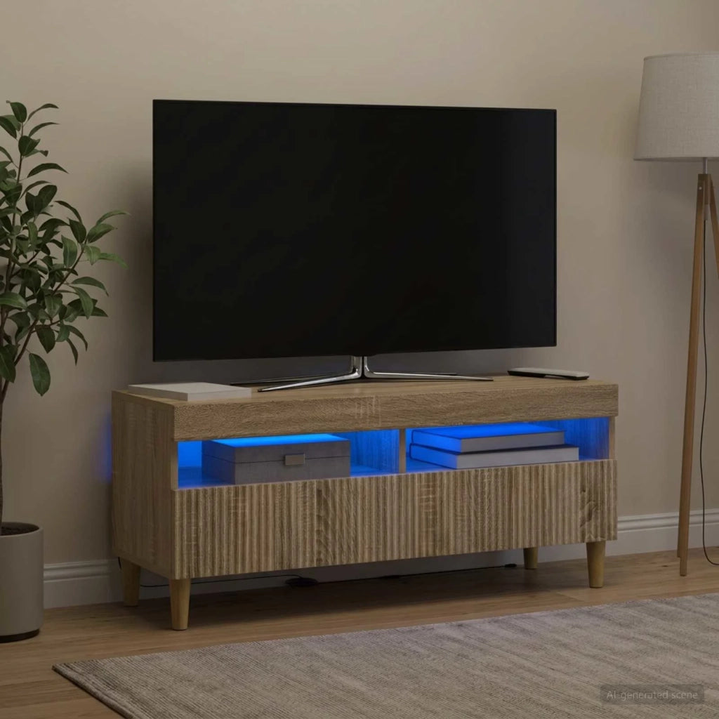 Mobile TV LED Rovere Sonoma Legno ingegnerizzato 896767