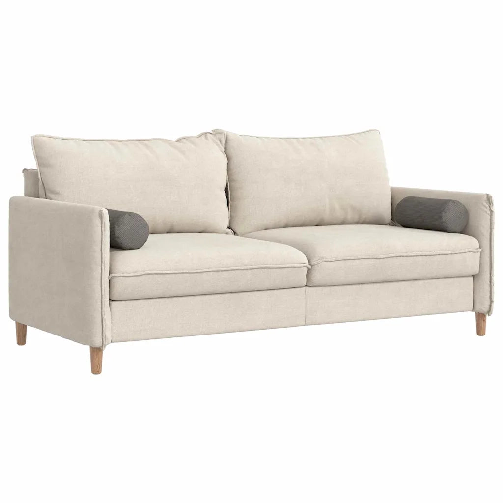 Cuscini a rullo 2 pcs Grigio chiaro Ø 15 x 40 cm