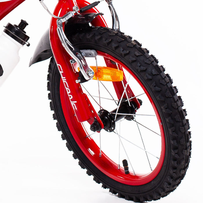 SCH CHICANE 14", bicicletta per bambini, adatta a bambini tra i 4 e i 6 anni, per altezza tra 100 e 120 cm, con campanel