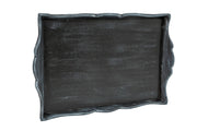 Biscottini Vassoio in legno finitura nera Made in Italy