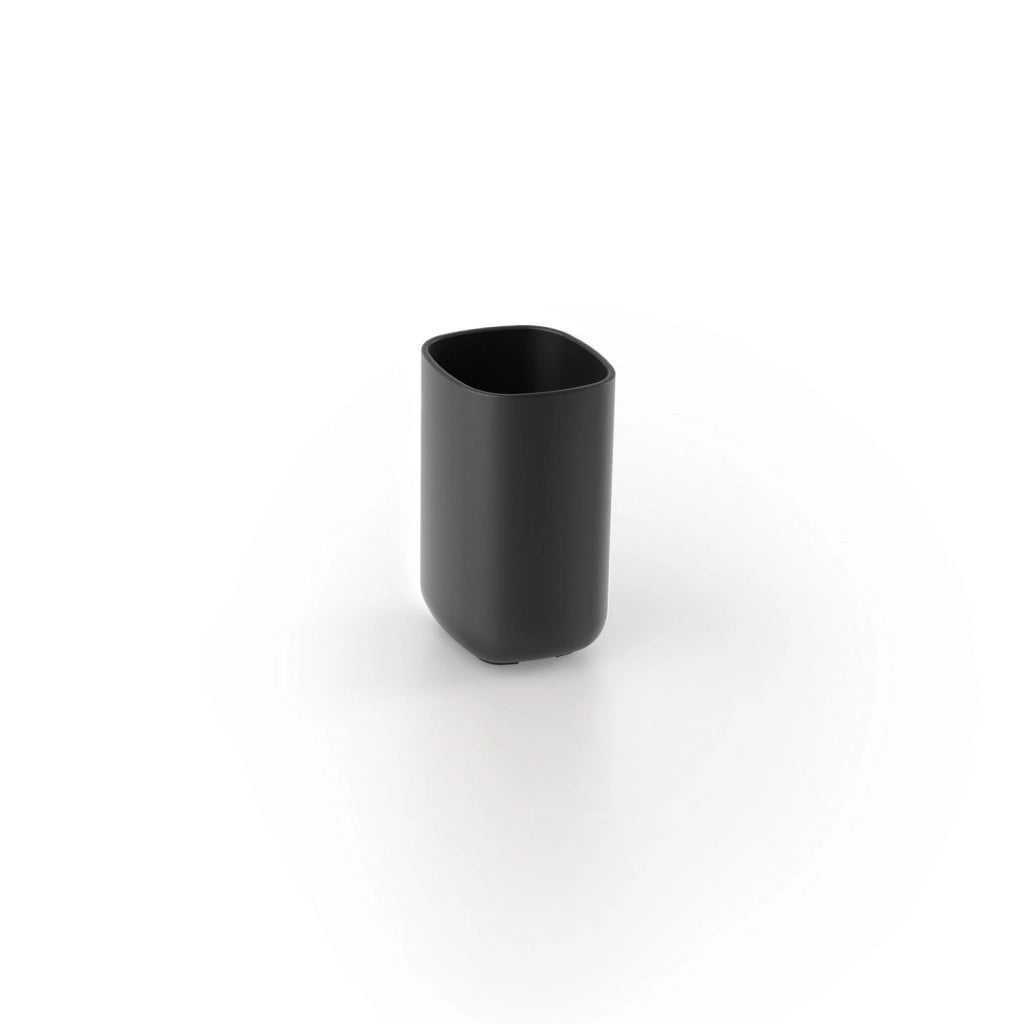 PORTA SPAZZOLINI POD- Nero cm 7 x h.11,5 x 7- METAF- pezzi 1