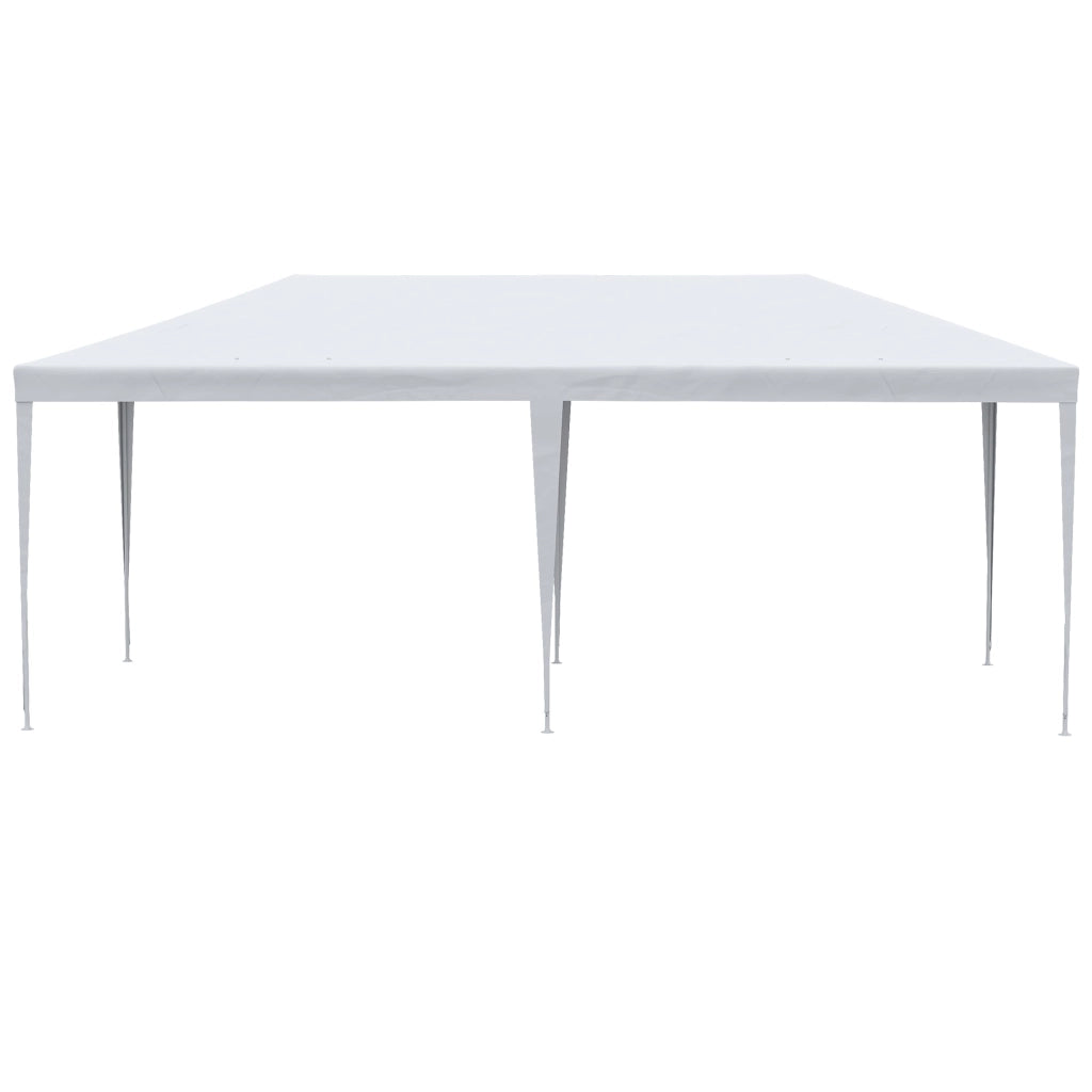 Gazebo da Giardino 580x290x250 cm con Pareti Rimovibili e Finestre Trasparenti Bianco