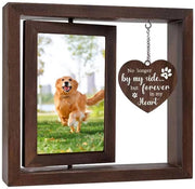 Fotolijst 360° Rotativa - Lussò Flessibile per Ricordi - Per Cani/Gatti - Cornice Esterna 23x20,5cm - Cornice Interna 14x9cm - Materiale di Alta Qualità - Lussò per Ricordi
