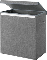 Wasmachine grande - 142 L con contenitori separati e coperchio magnetico - Grigio