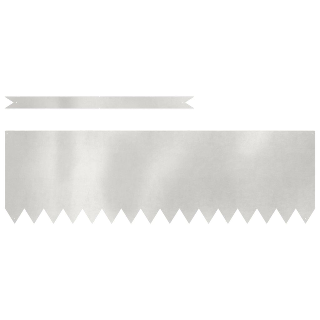 Bordi per prato 10 pezzi 100x0.5x30 cm Acciaio inox