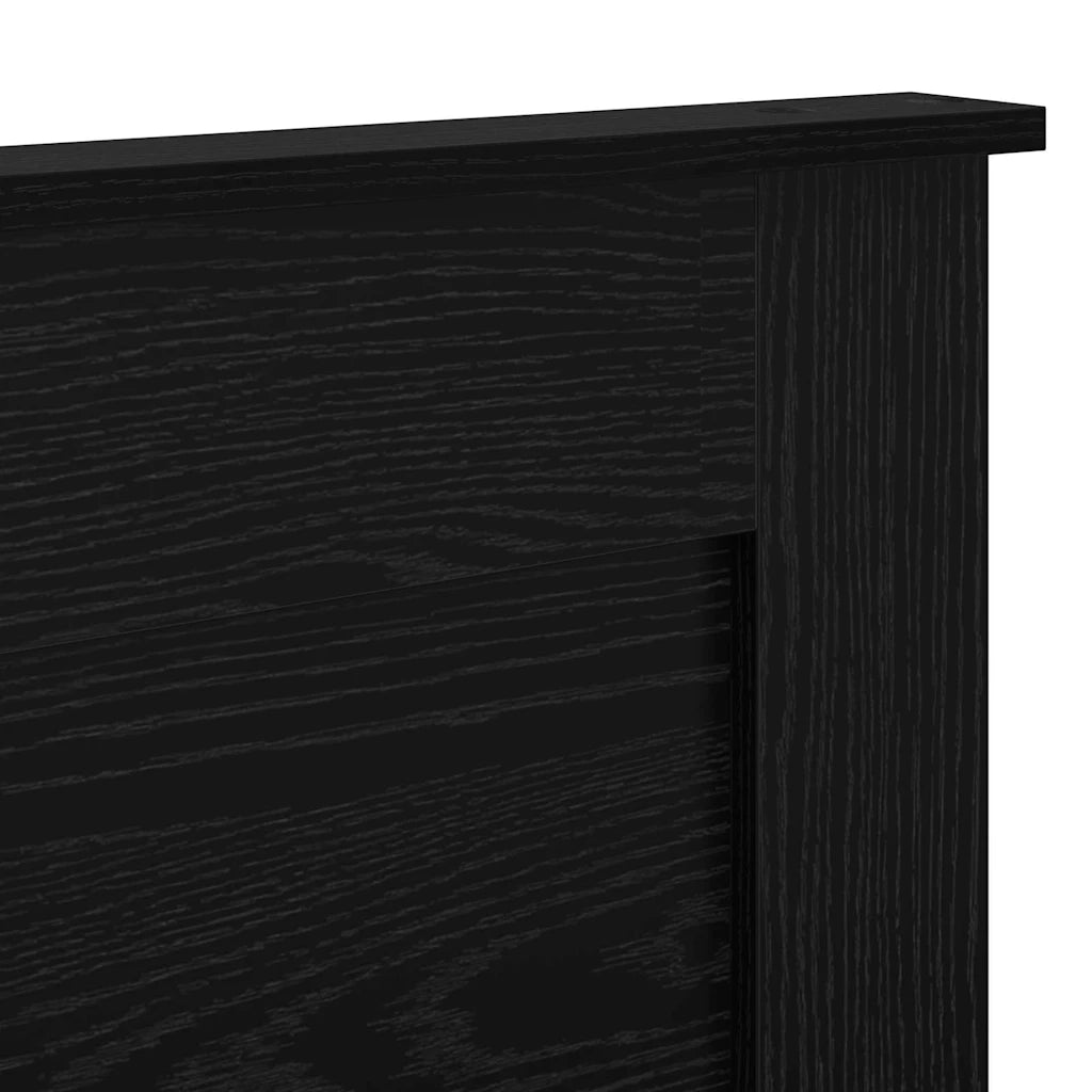 Testiera-Testata-Testiera Decorativa Rovere Nero 200 cm Legno multistrato 481094