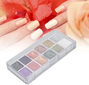 Acquaragia per unghie liscia con glitter - pigmento trasportabile per uso casalingo e salon - decorazione per manicure DIY per principianti - per giovani donne.