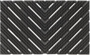 Tappeto Zerbino in Gomma Naturale Drenante Arrow 45 x 75 cm