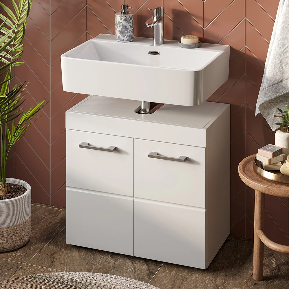 Mobile sottolavabo per bagno Luna Bianco 60 x 56 cm Vicco