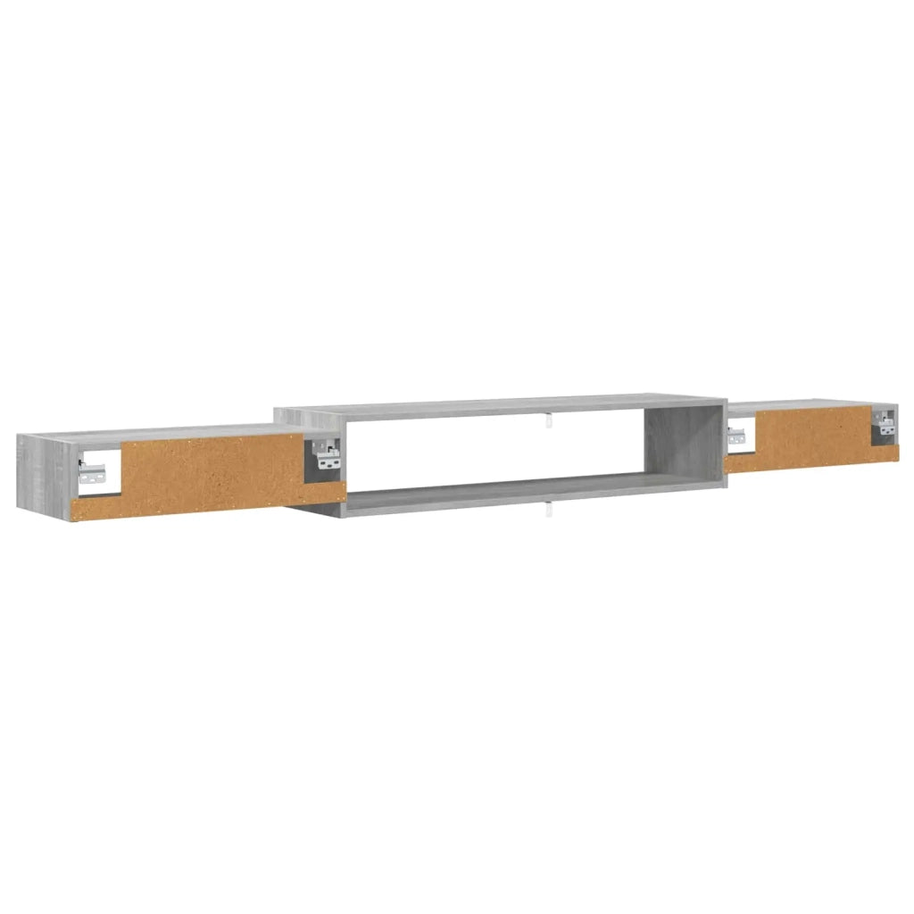 Mobile TV da Parete A parete Sonoma grigio 220 x 28 x 21 cm
