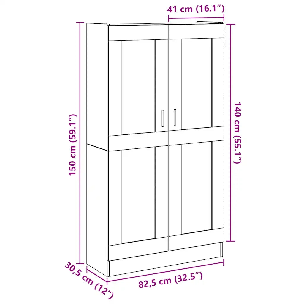Credenza Artisan Rovere 82,5x30,5x150 cm Legno ingegnerizzato 3318719