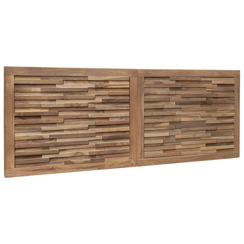 Testiera Naturale Legno di teak solido