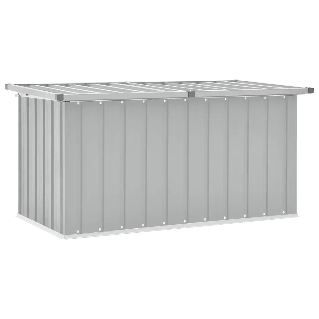 Baule da Giardino-Cassa da giardino Grigio 129x67x65 cm