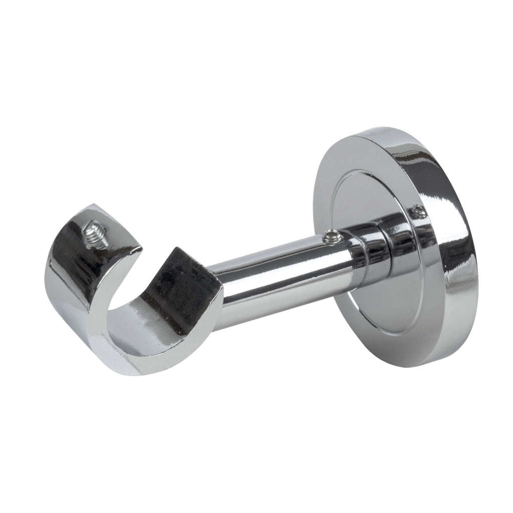 1 SUPPORTO MONOBLOCCO APERTO IN ALLUMINIO CROMO