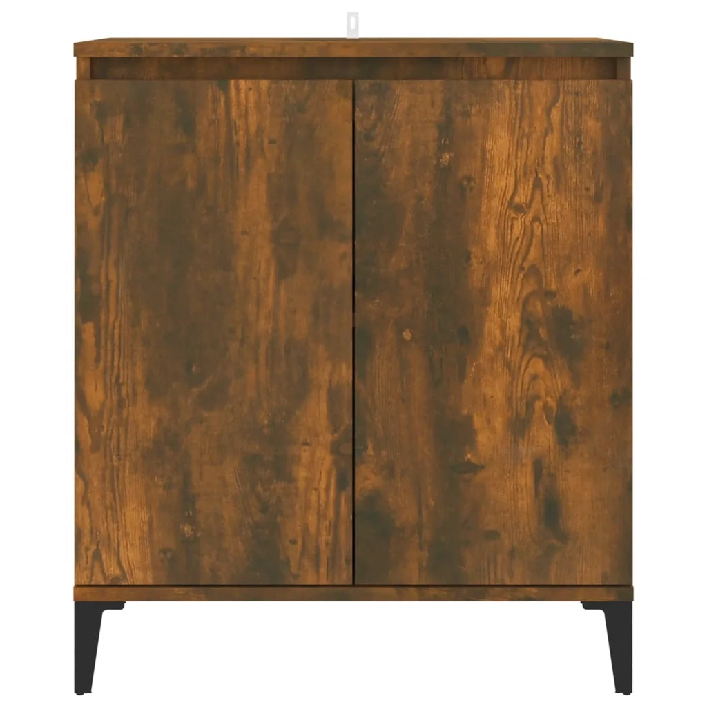 Credenza Rovere Fumo 60x35x70 cm in Legno Multistrato 815159