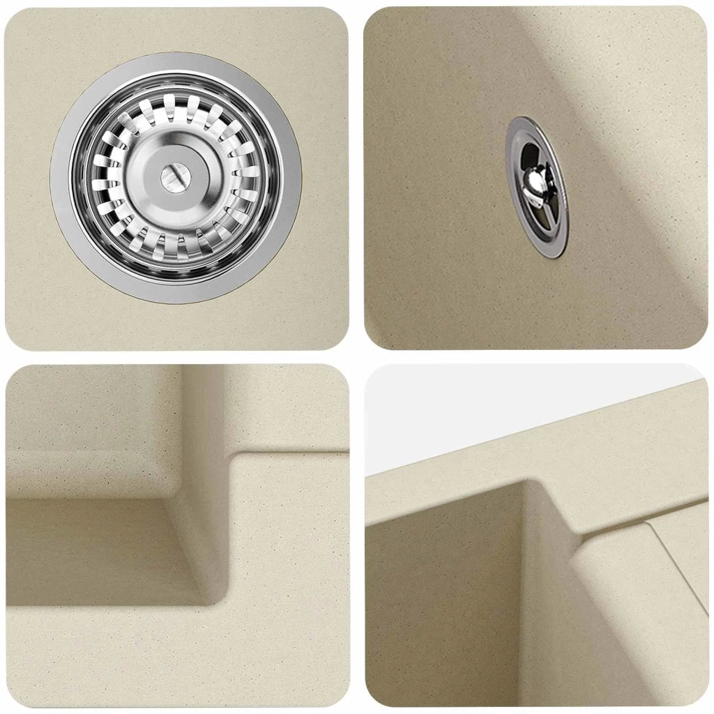 Lavello Beige 620 x 500 mm 80% Quarzo e 20% Resina CFW5227447