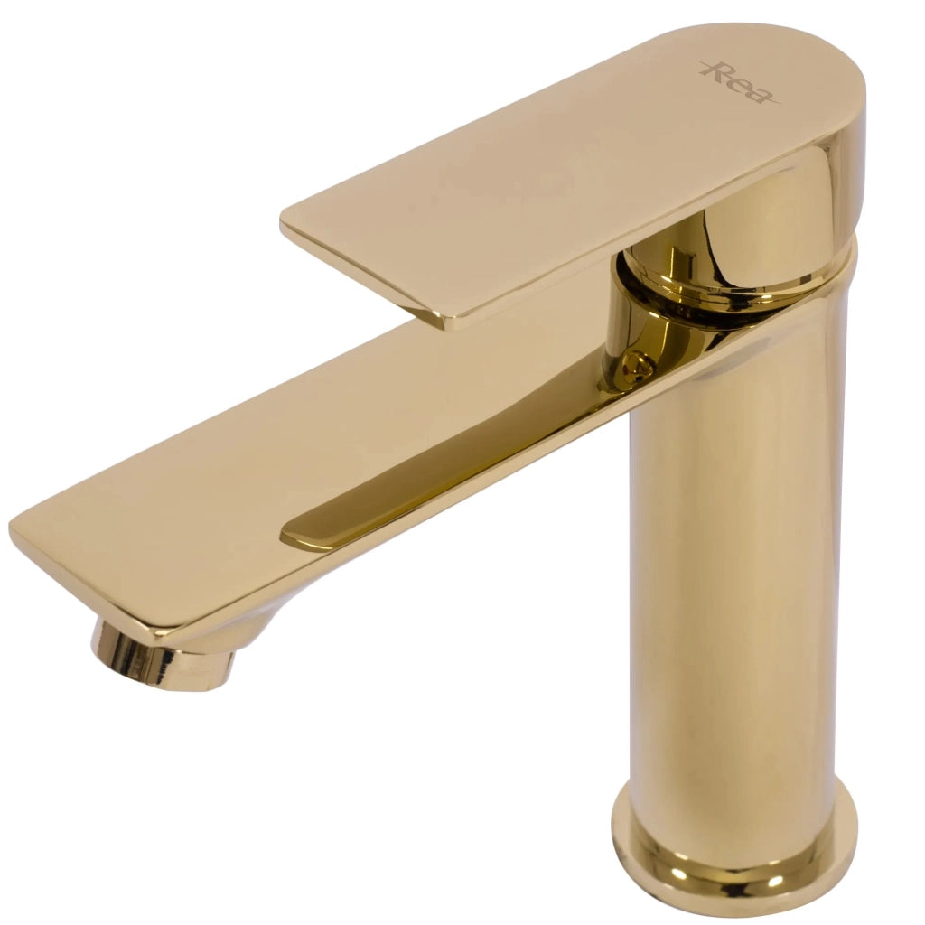 Rubinetto Da Lavabo Rea Mayson Gold Low