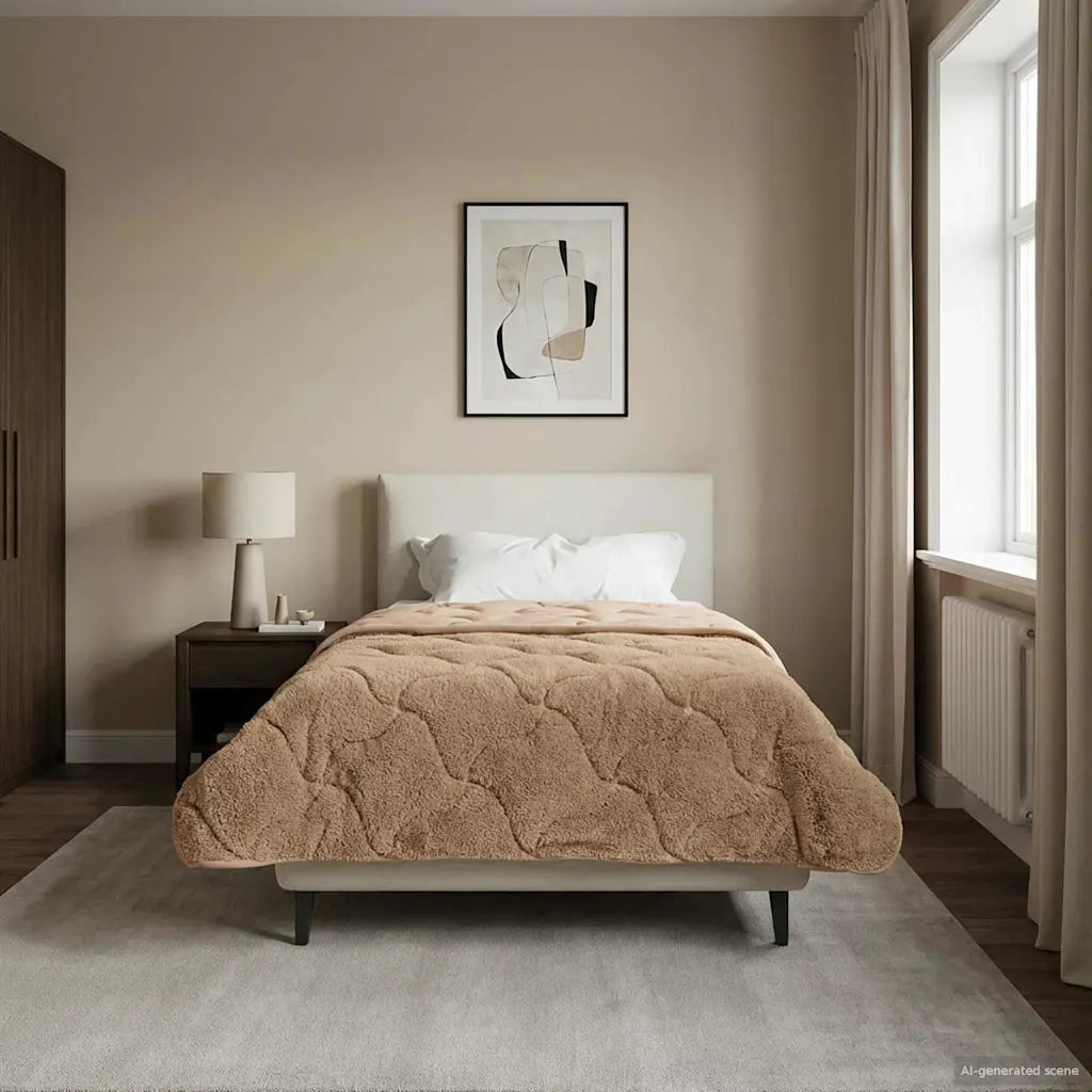 Duvet Estivo Talpa 140 x 220 cm Microfibra e Fleece Teddy 42026206