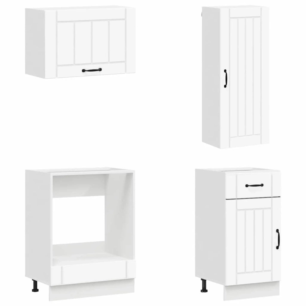 Unità Cucina LUCCA 8 pcs Bianco Legno ingegnerizzato 3438153