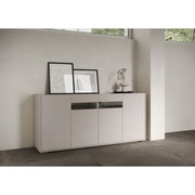 Madia moderna 4 ante 174x40x81 cm Riflesso - Cashmere