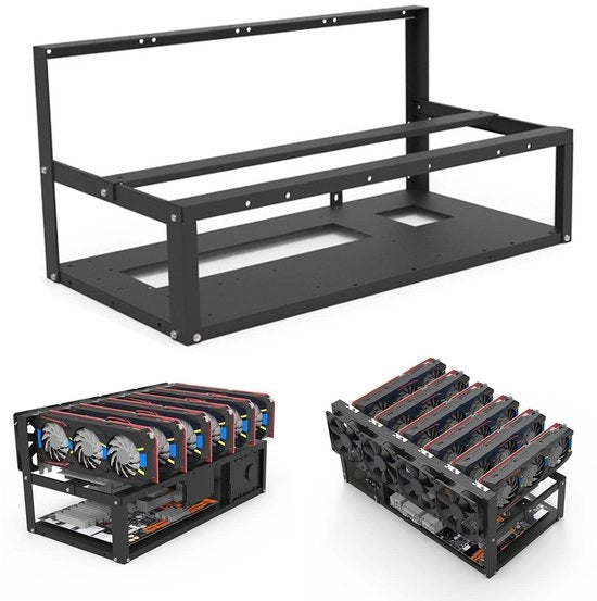 Supporto Grafico Portatile - Installazione Facile - Computer Miniere Stivale - Acciaio Inossidabile - Disegno di Raffreddamento Termico - Struttura Robusta - Protezione per la GPU - Miniera Rig
