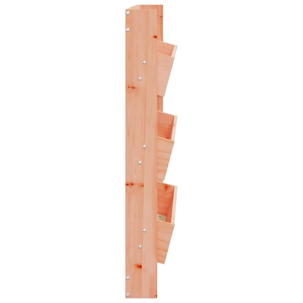 Fioriera a Muro 3 Ripiani-Vaso-Contenitore per Piante 60x18,5x110cm Legno Massello Douglas