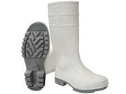 STIVALI DI SICUREZZA IN PVC BIANCO EN 345- - n°45 - colore della suola grigio - 1 paio