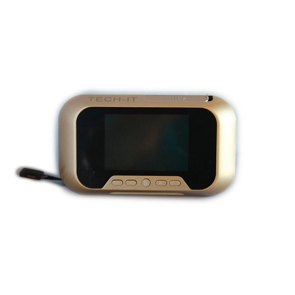 Trade Shop - Spioncino Elettronico Per Porta Con Display Lcd Tf Card Telecamera Campanello -