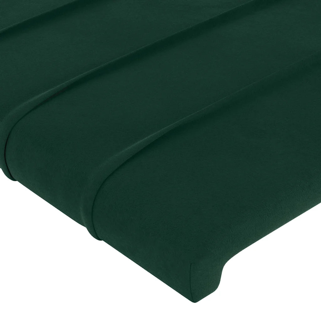 Giroletto senza Materasso Verde Scuro 80x200 cm in Velluto