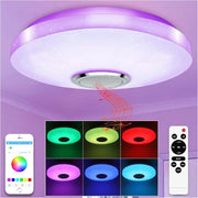 Lampada da soffitto per bagno - Lampada da soffitto LED 36W regolabile con Bluetooth altoparlante RGB colore cambia con telecomando a distanza APP camera da bambini soggiorno cucina ingresso