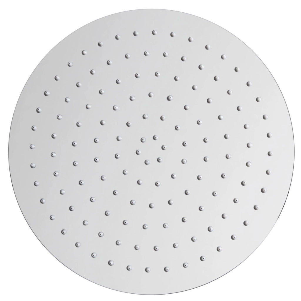 Soffione doccia tondo in acciaio 30cm