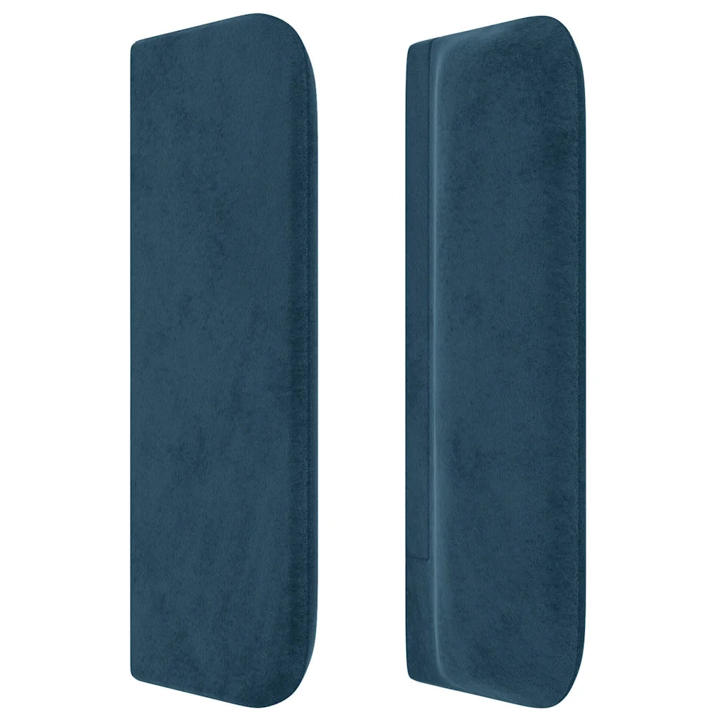 Testiera ad Orecchio Blu Scuro 147x16x78/88 cm in Velluto 3119058